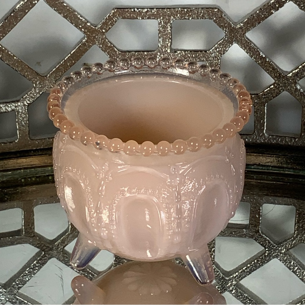 Degenhart Pink Gypsy Pot Toothpick Holder Glass Vintage